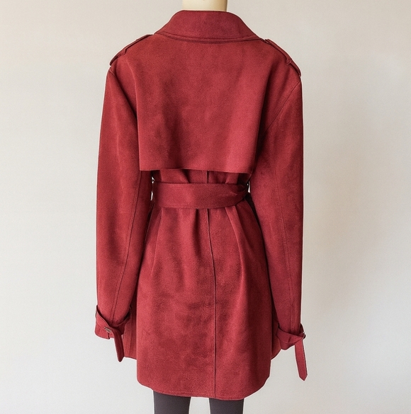 Love Token Faux Suede Belted Waterfall Jacket – 2X - Picture 2 of 4